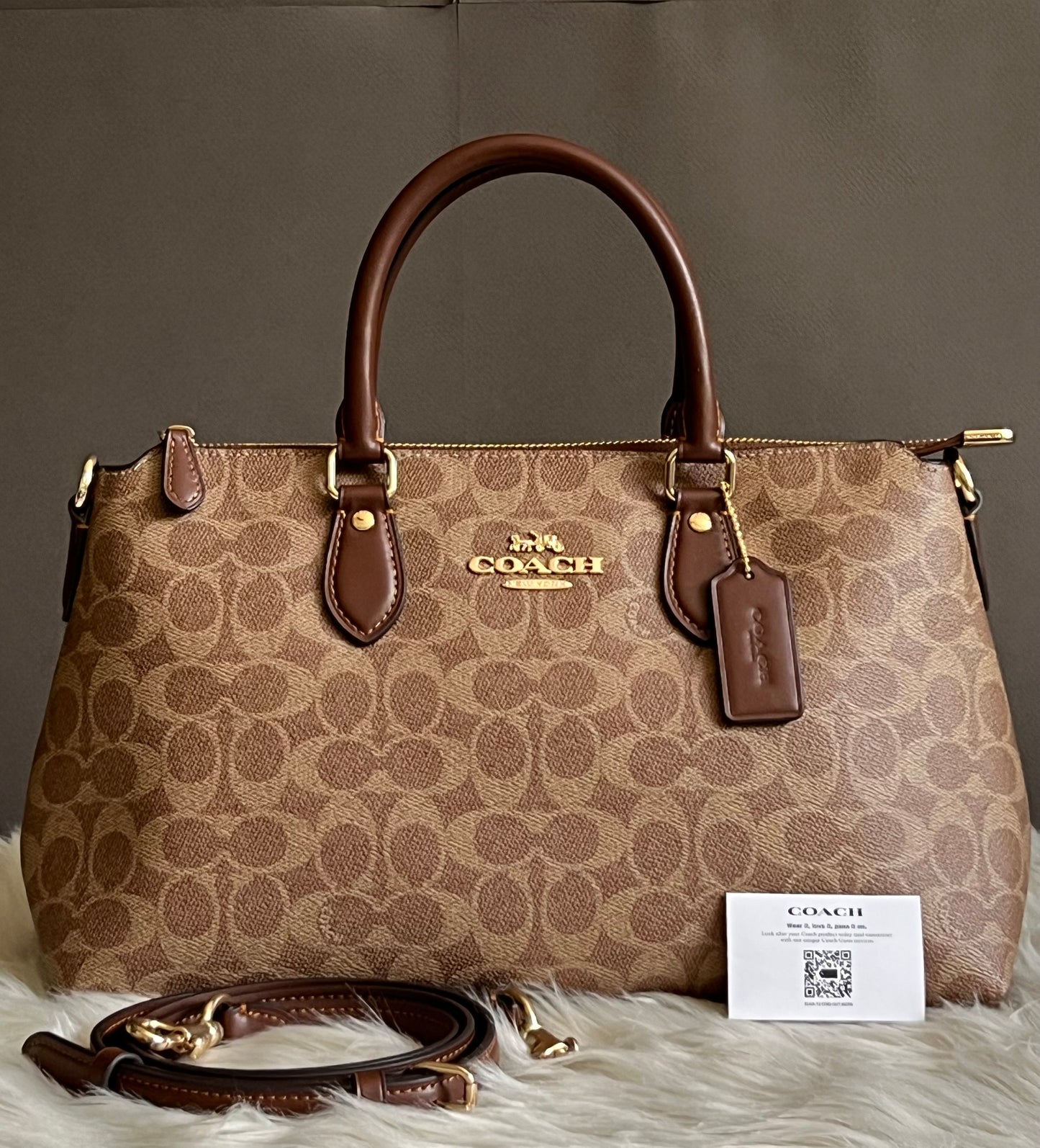 Coach Georgia Satchel in Signature Canvas