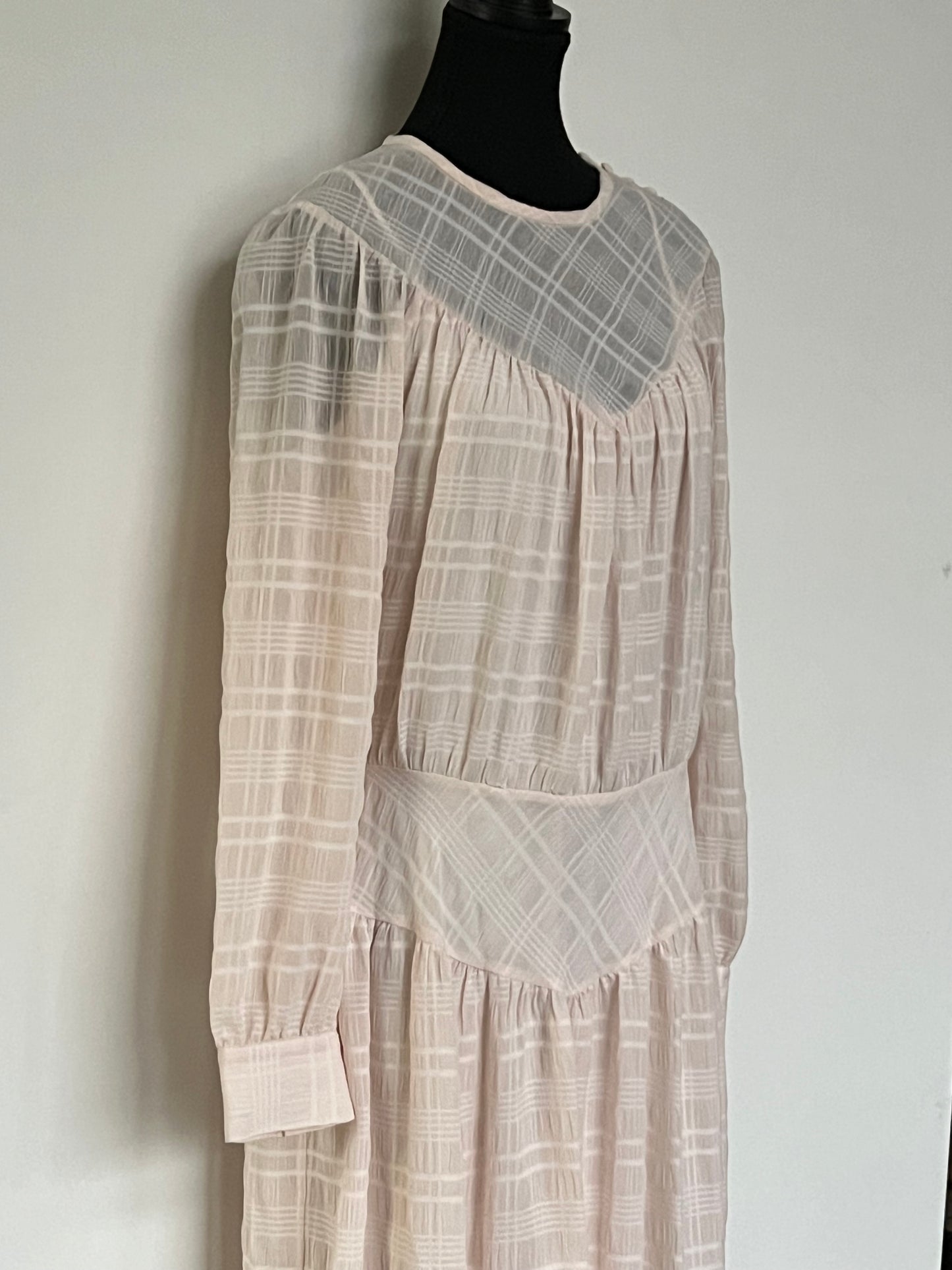 Coach Plaid Yoke Dress