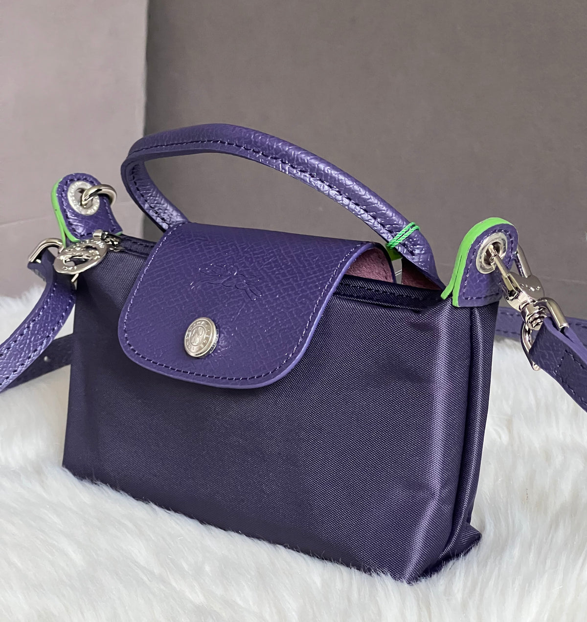 Longchamp XS Le Pliage Original Pouch with Strap