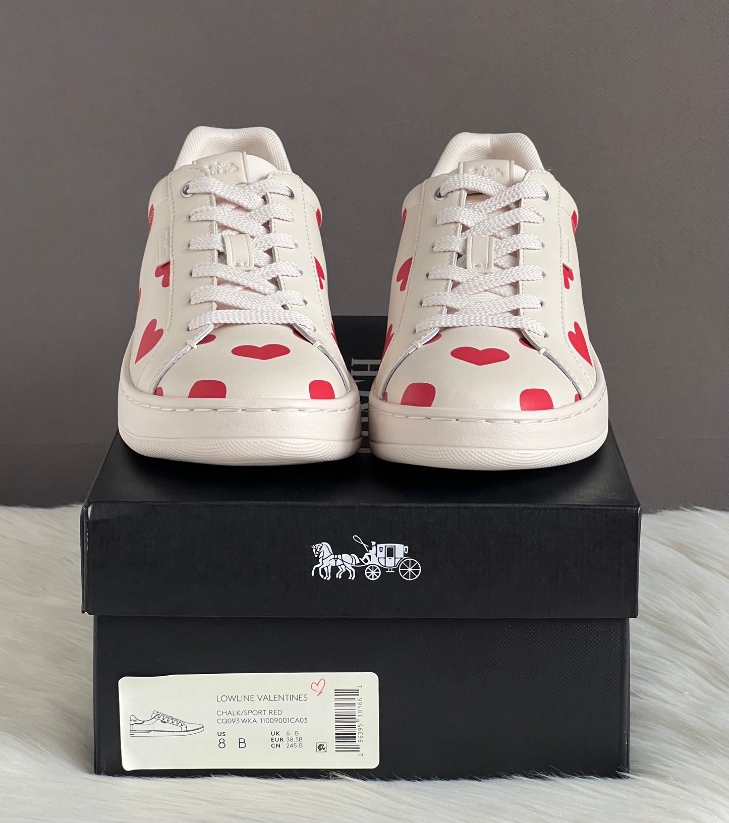 Coach Lowline Low Top Sneaker With Valentine's Print