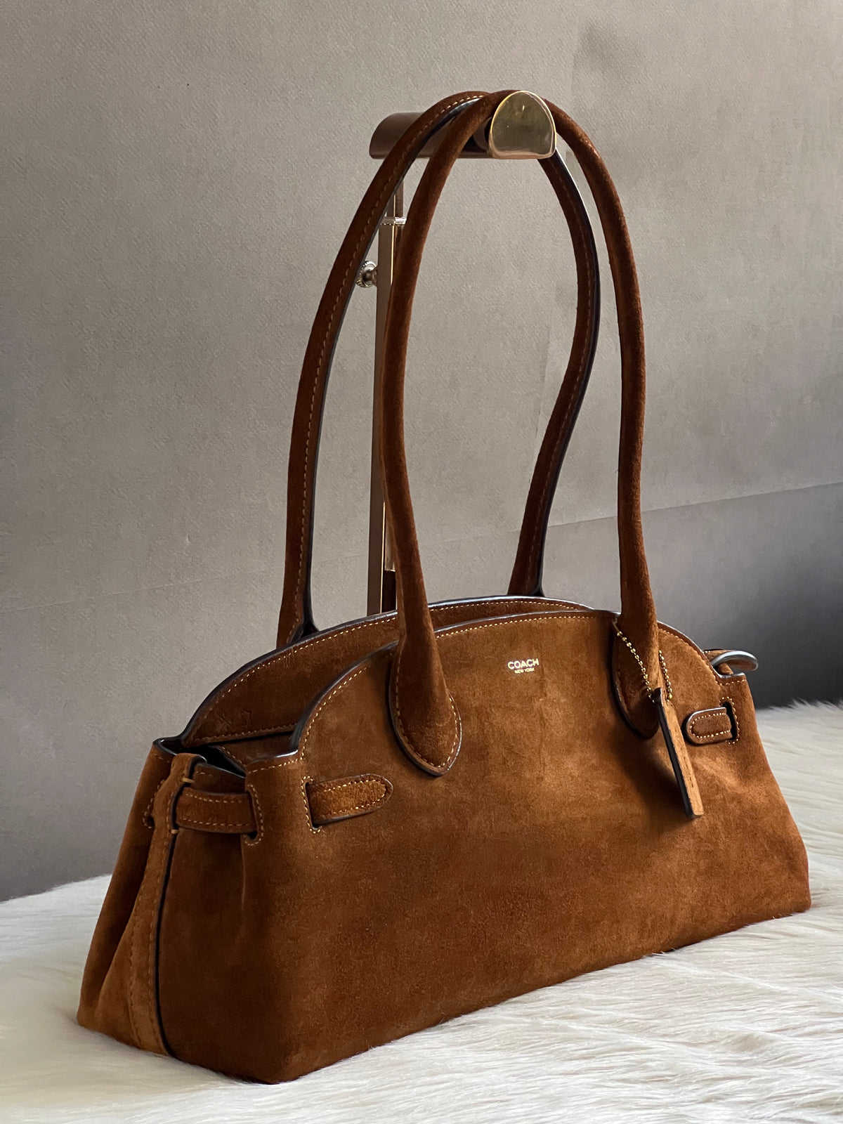 Coach Empire Carryall Bag 34 In Suede