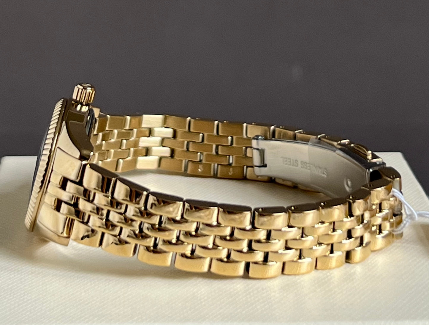 Michael Kors Women’s Mini Lexington Pavé Gold-Tone Watch