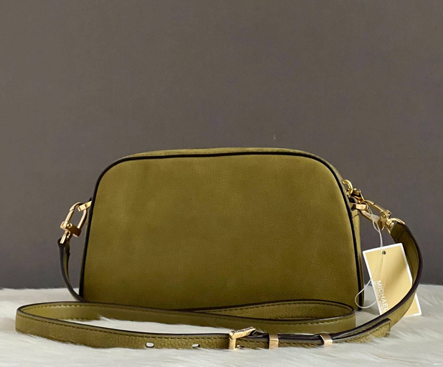 Michael Kors Jet Set Small Nubuck Camera Crossbody Bag