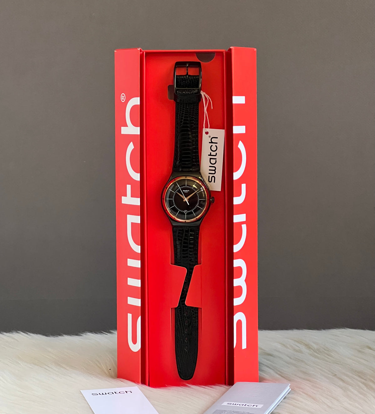 Swatch Black Nachtigall Watch