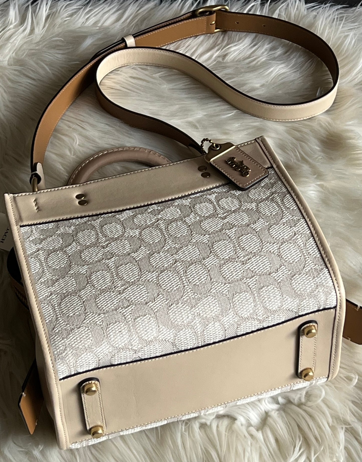 Coach Rogue 25 In Signature Textile Jacquard