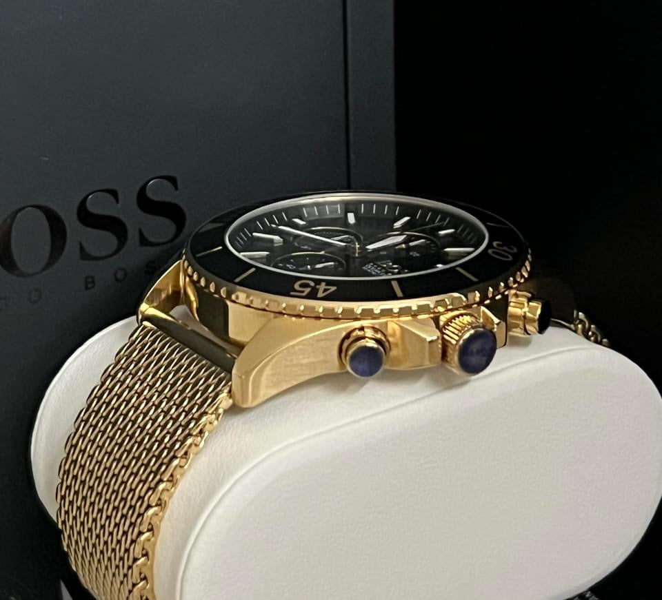 Hugo Boss Men’s Ocean Gold Steel Watch