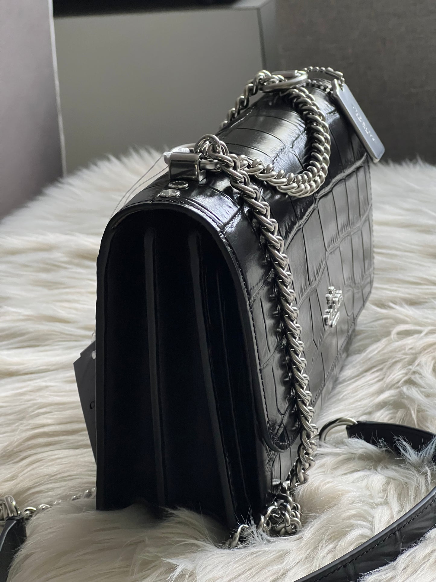Coach Klare Crossbody Bag In Croc Embossed Leather