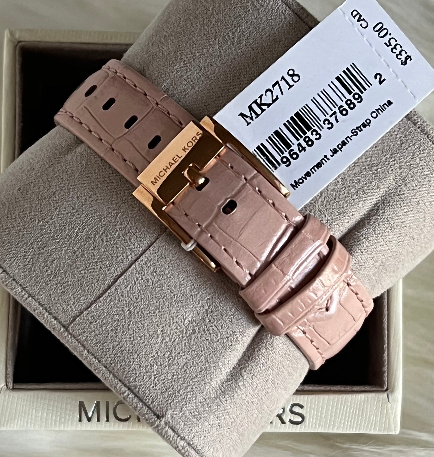 Michael Kors Women’s Courtney Crystal Rose-Gold Dial Watch