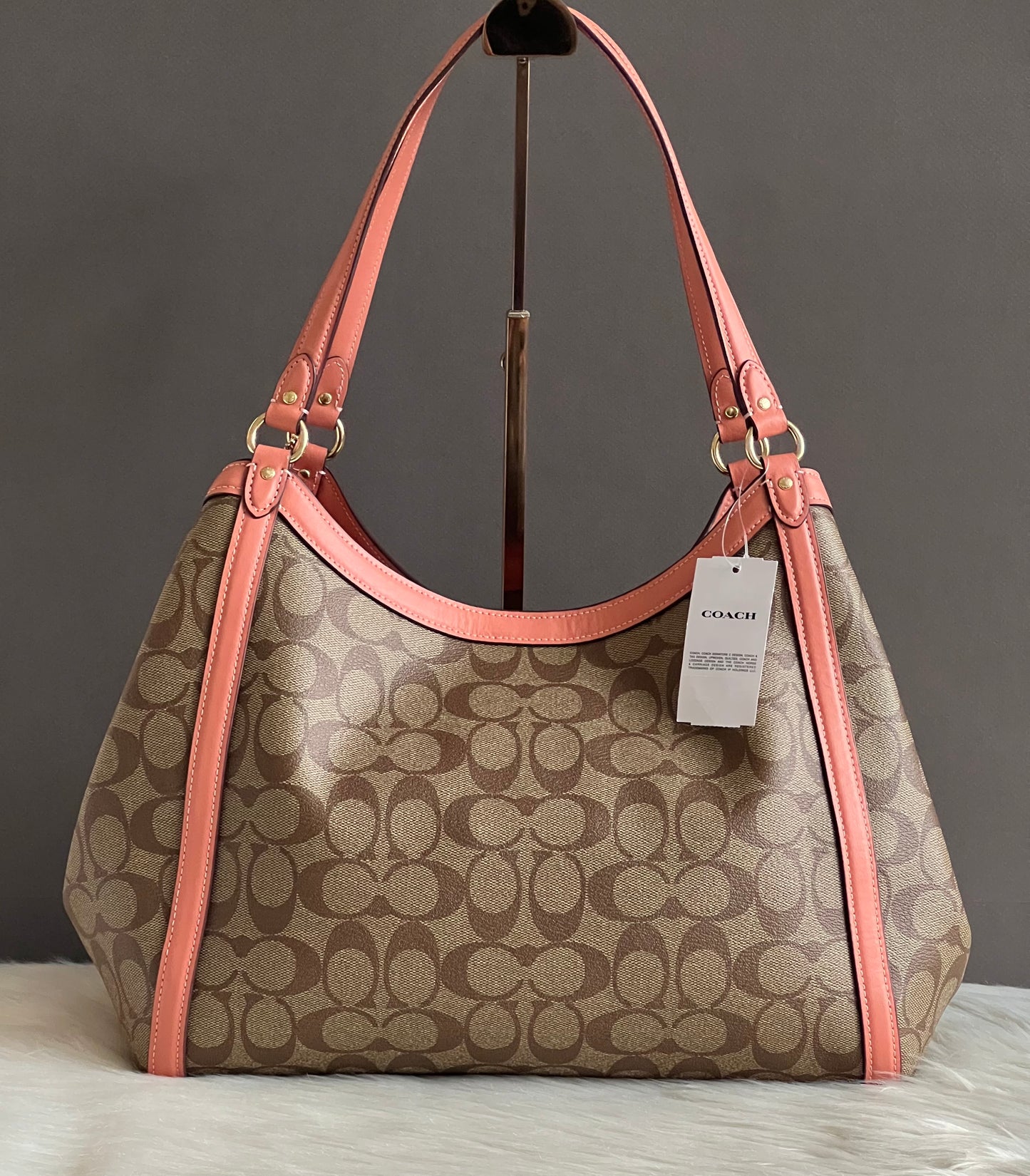 Coach Kristy In Signature Canvas Shoulder Bag