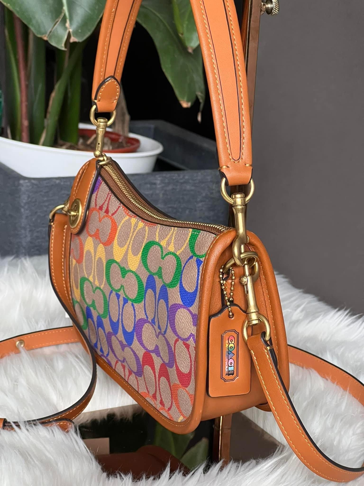 Coach swinger23 rainbow hotsell crossbody handbag CA100