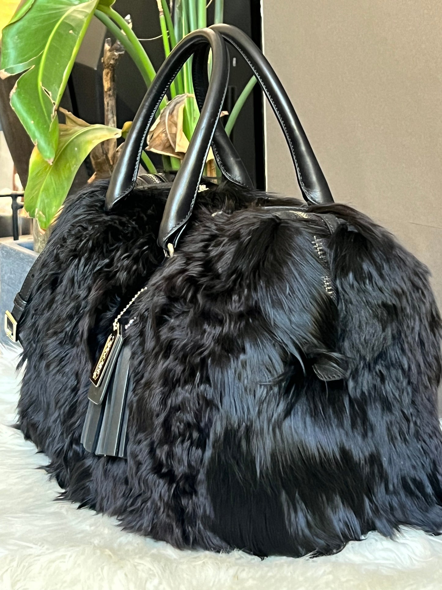 Coach Fur Duffle Bag