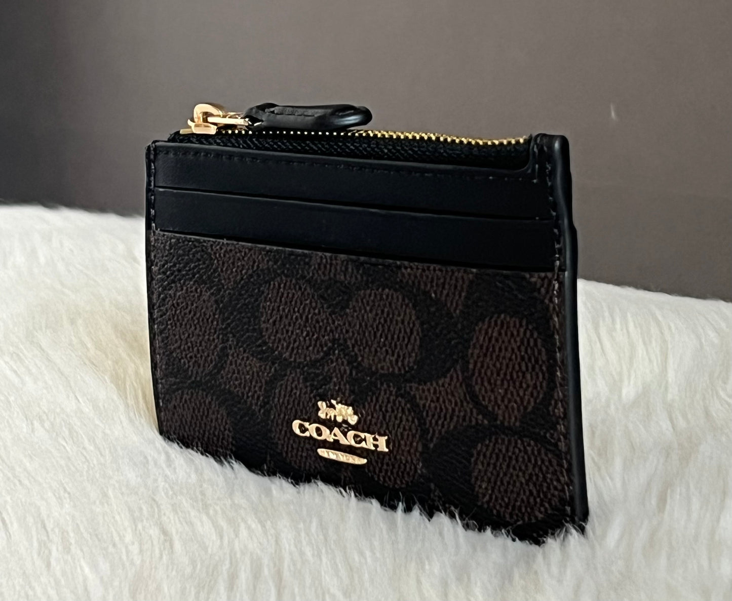 Mini Skinny Id Case In Signature Canvas