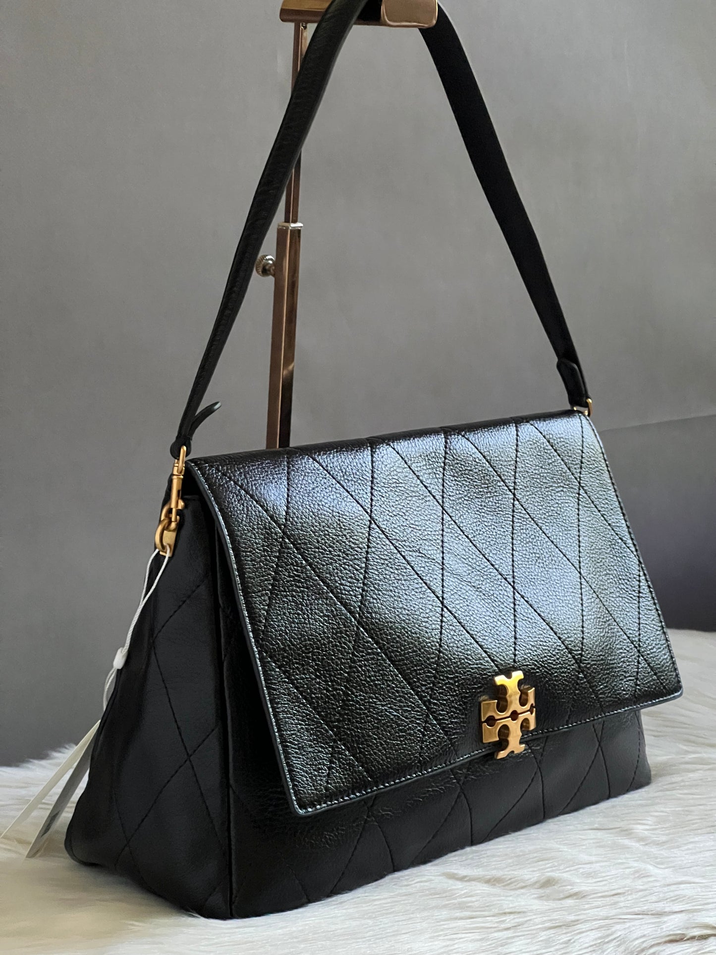 Tory Burch Large Charlie Quilted Shoulder Bag