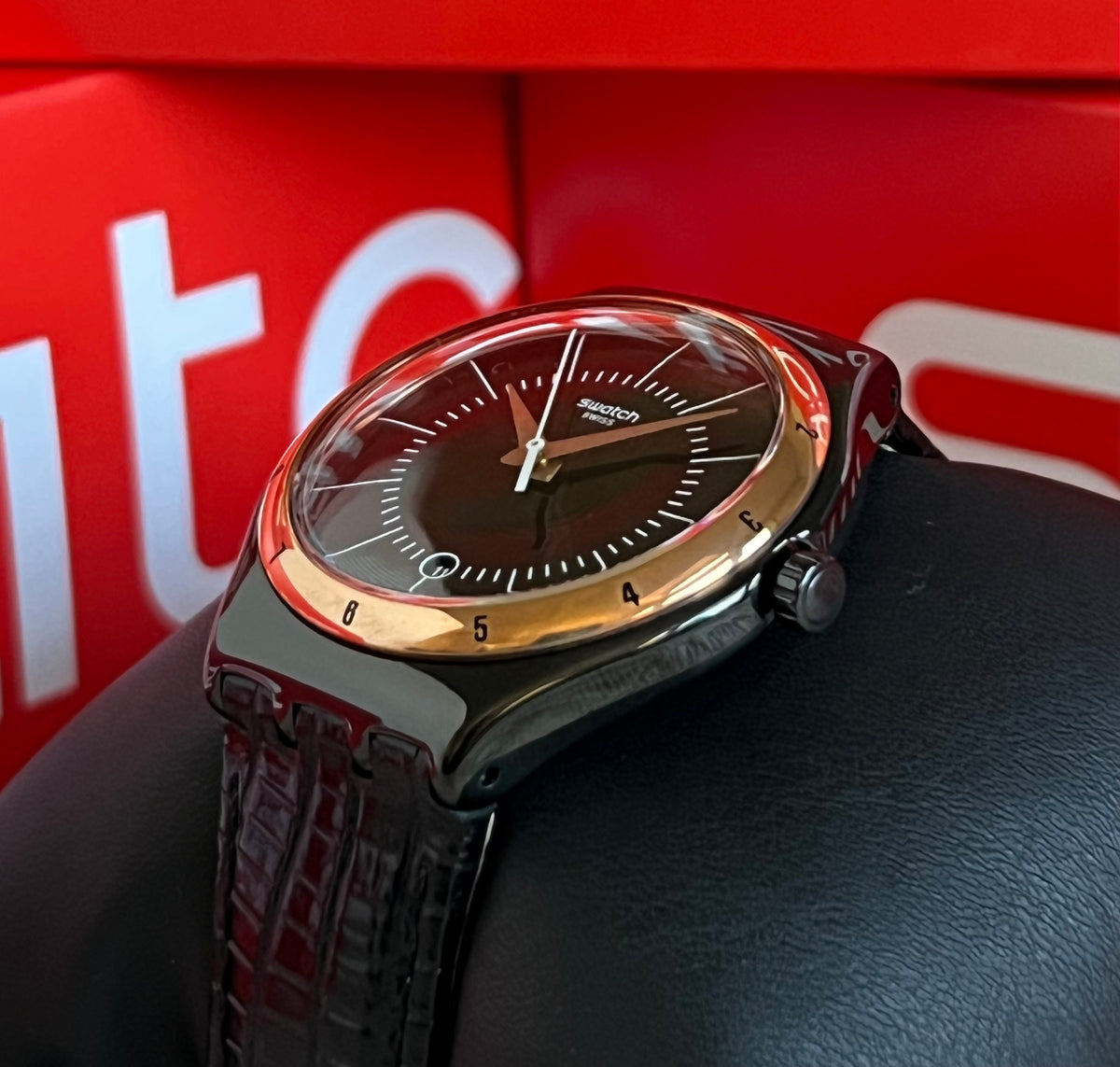 Swatch Black Nachtigall Watch