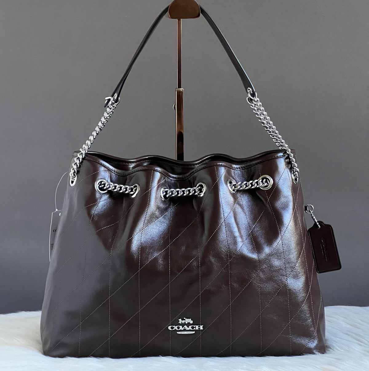 Coach Evelyn Shoulder Bag with Quilting