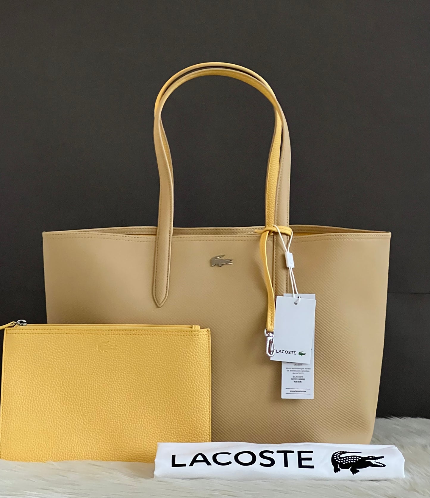 Lacoste Women’s Anna Reversible Tote with Pouch