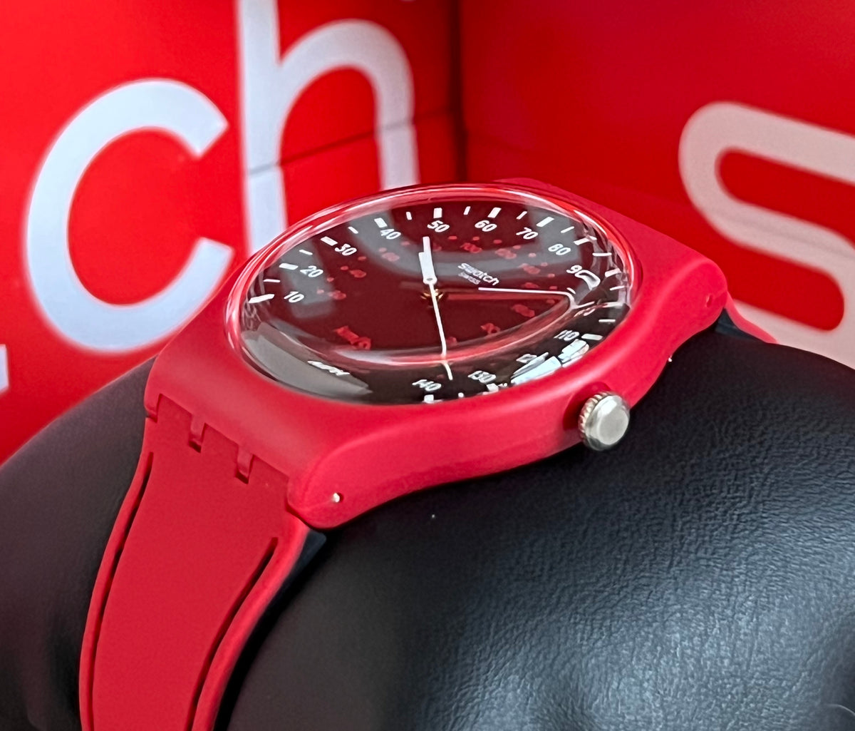 Swatch Red Brake Watch