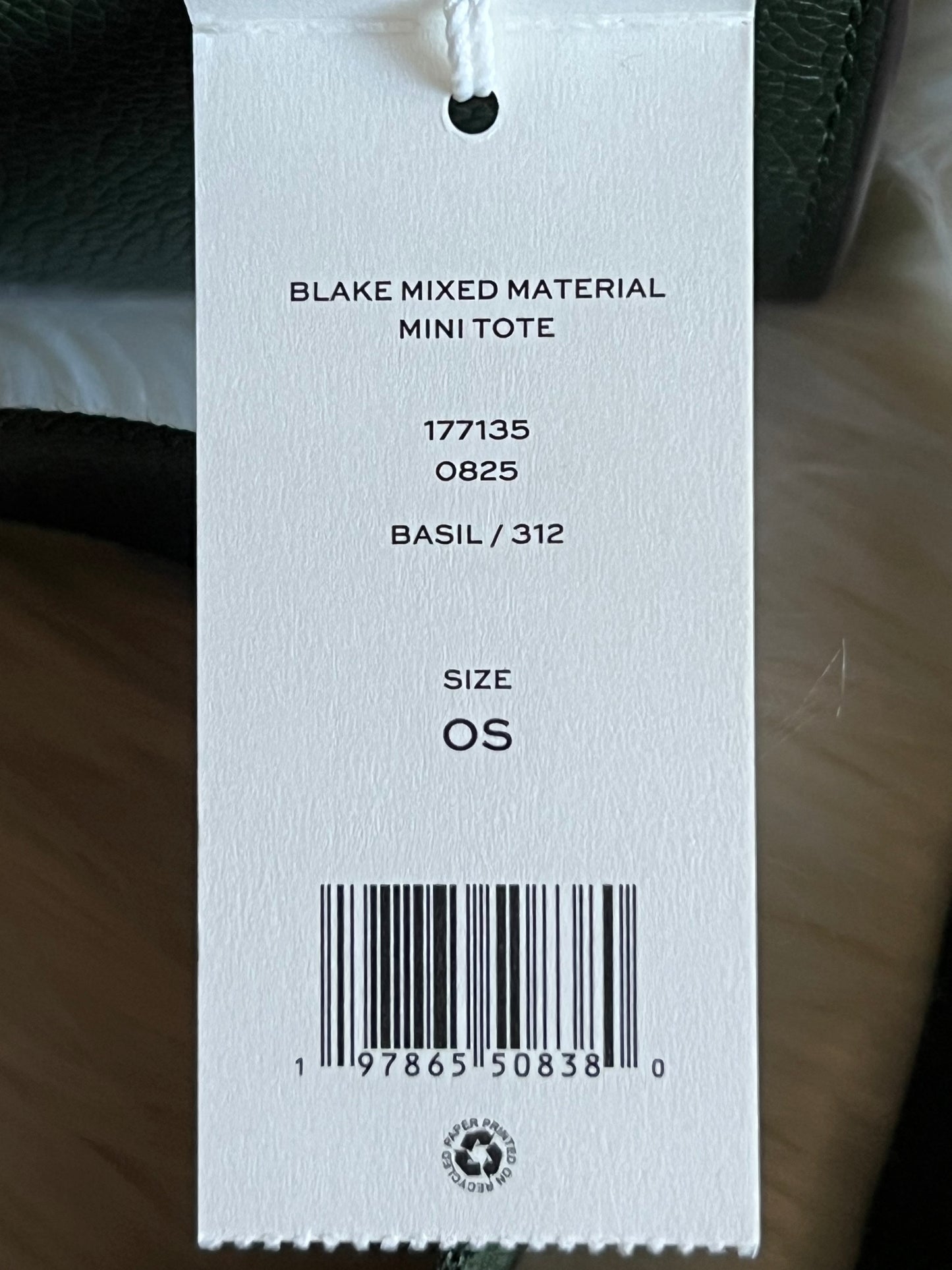 Tory Burch Blake Mixed Material Mini Tote