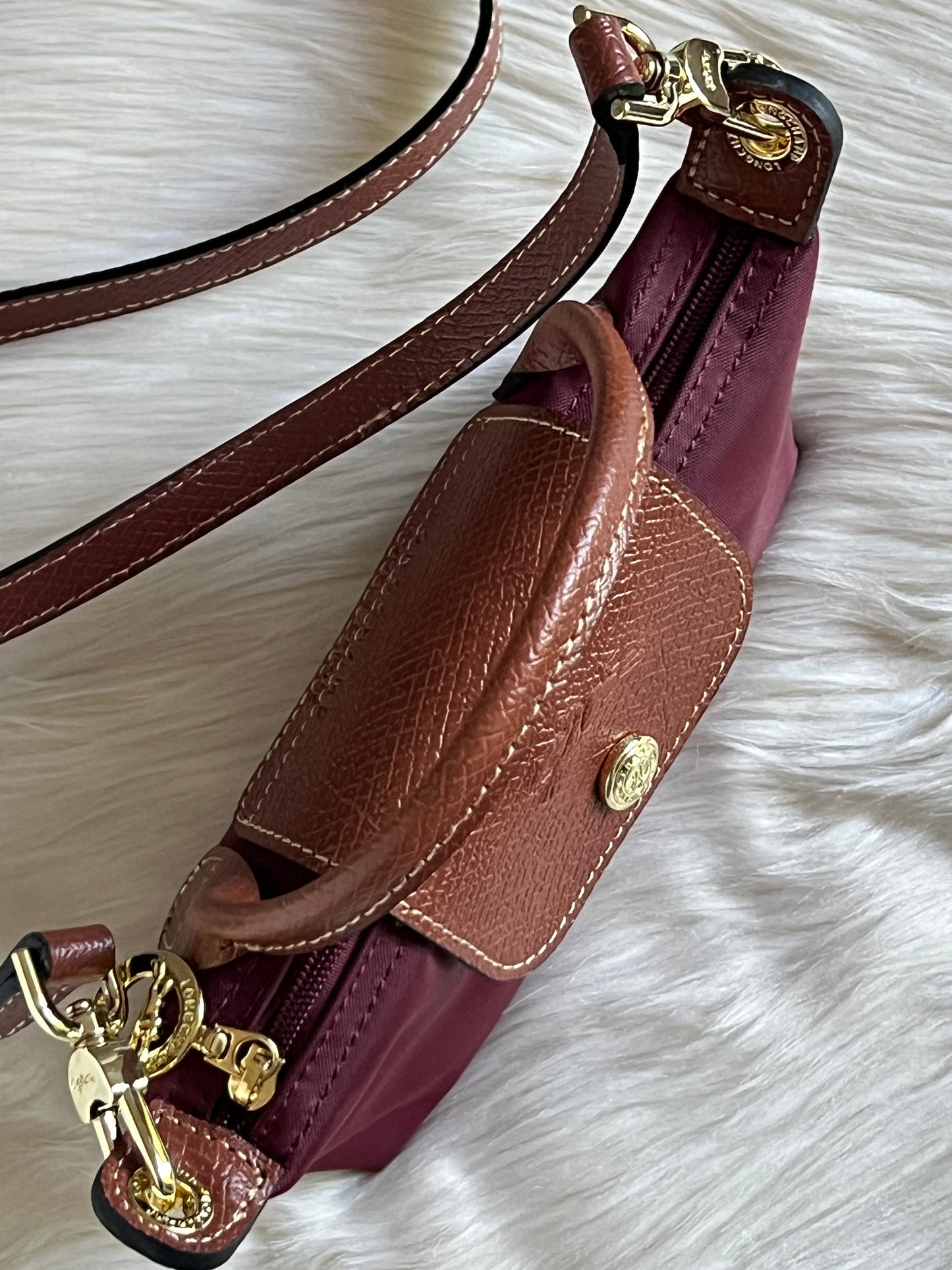 Longchamp XS Le Pliage Original Pouch with Strap