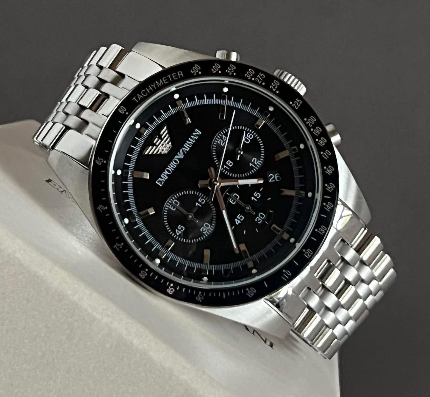 Emporio Armani Men’s Sportivo Black Dial Watch