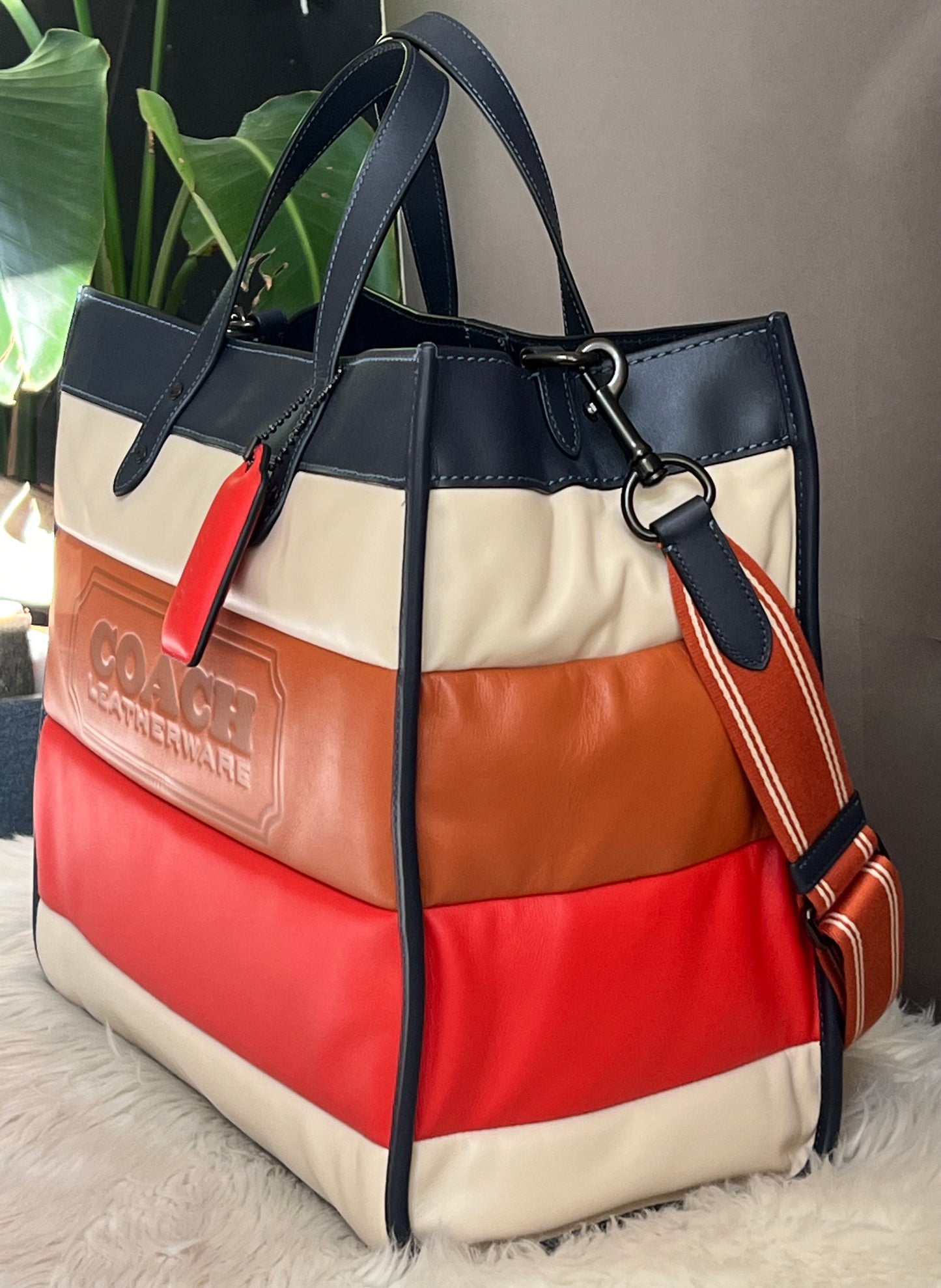 Coach Field Tote 40 with Pieced Quilting