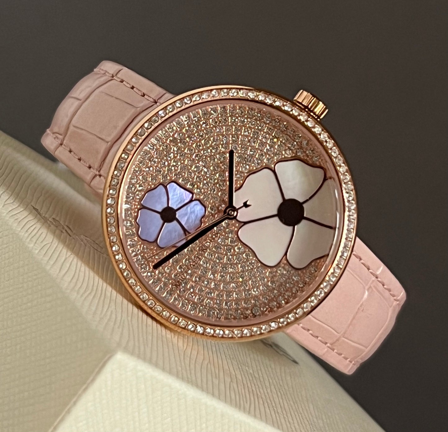 Michael Kors Women’s Courtney Crystal Rose-Gold Dial Watch