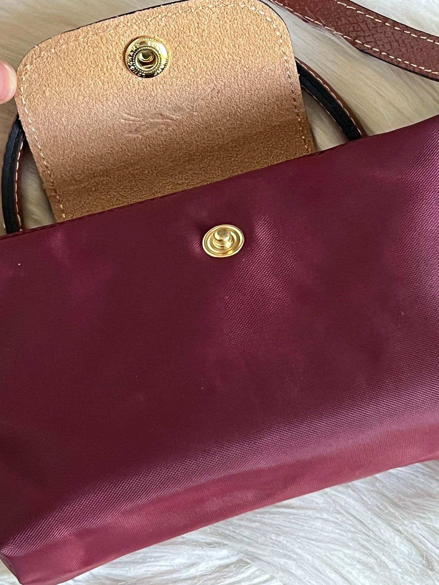 Longchamp XS Le Pliage Original Pouch with Strap