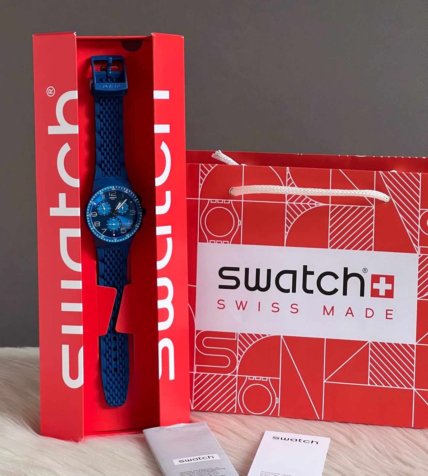 Swatch Triple Blu Watch