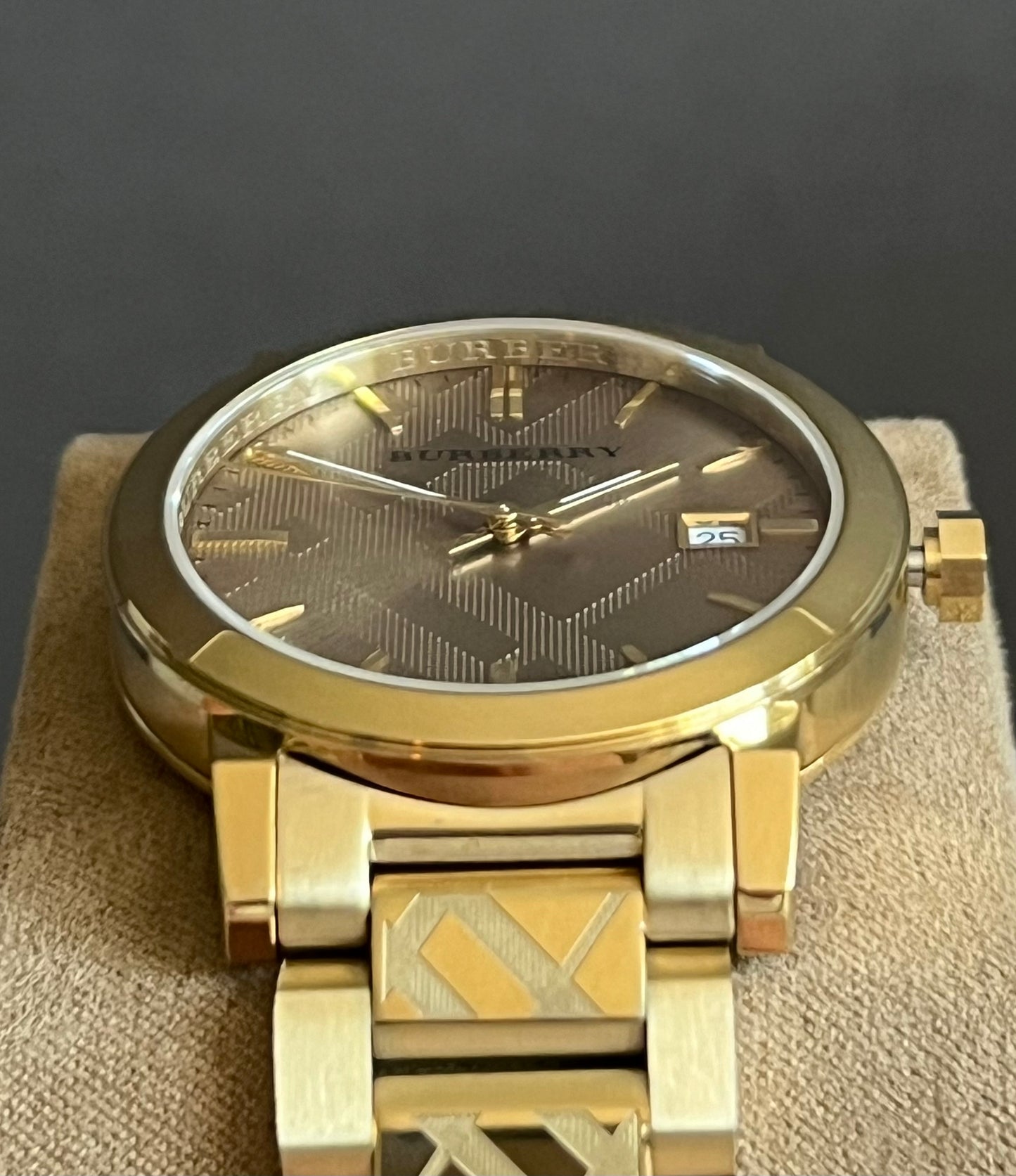 Burberry Unisex Swiss Gold Ion-Plated Watch