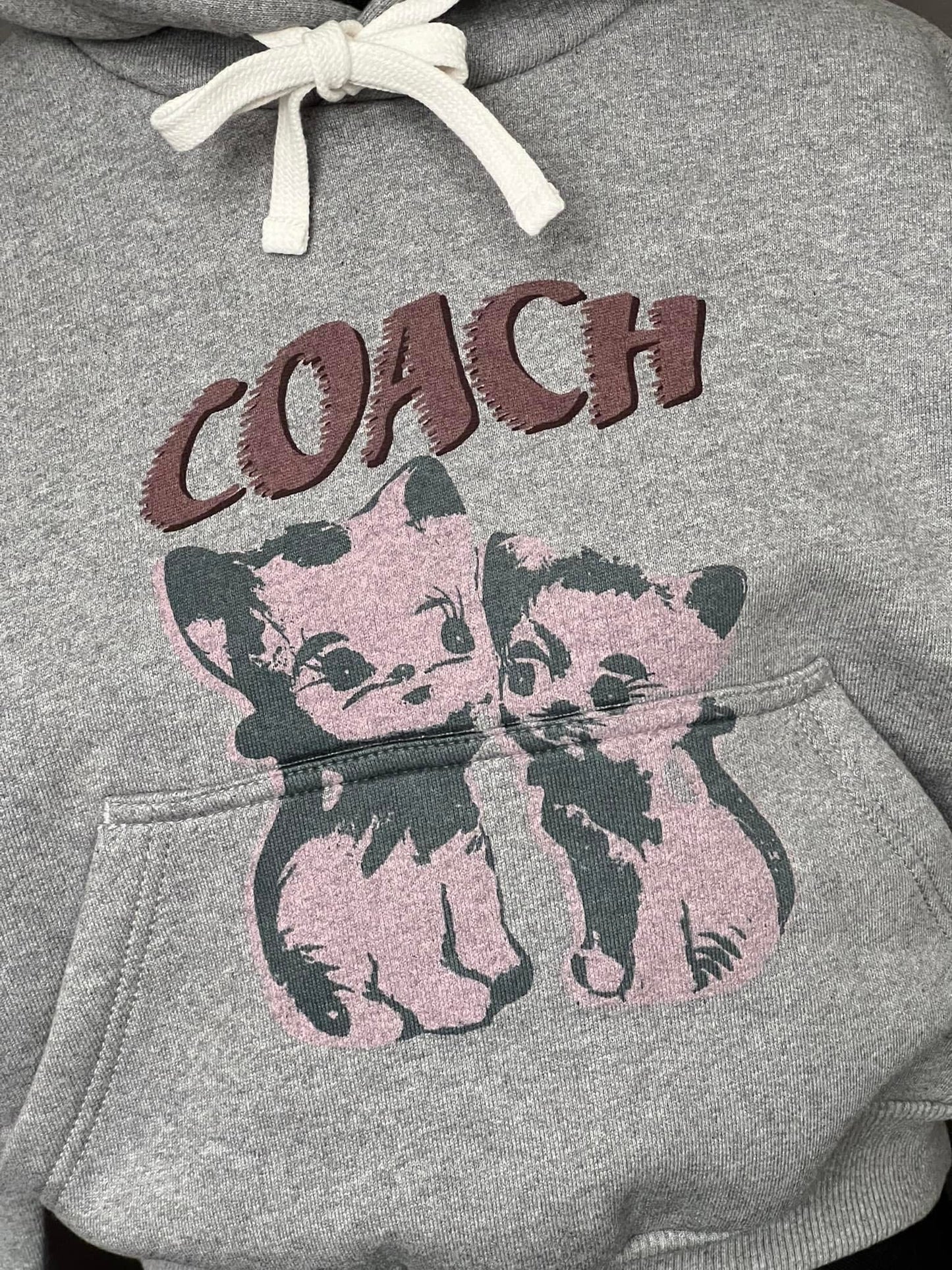 Coach The Lil Nas X Drop Cats Cropped Pullover Hoodie