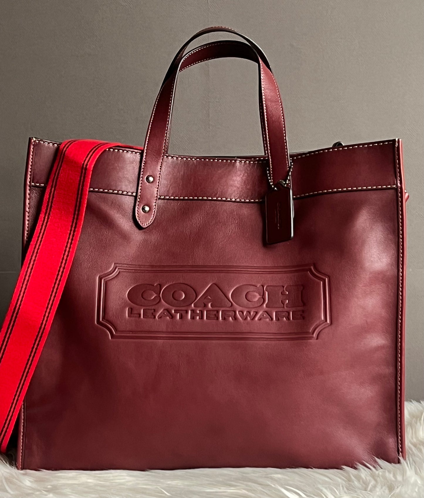 Coach Field Tote 40 with Coach Badge