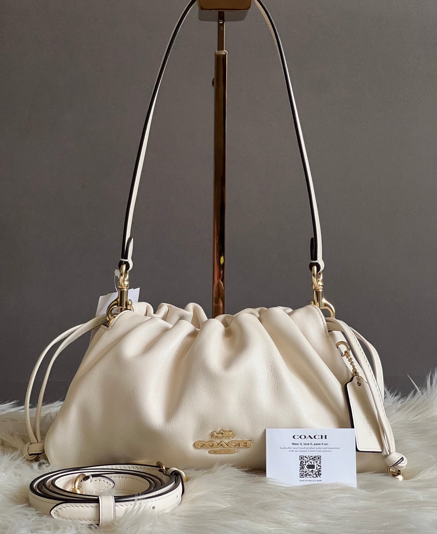 Coach Faye Shoulder Bag with Ruching