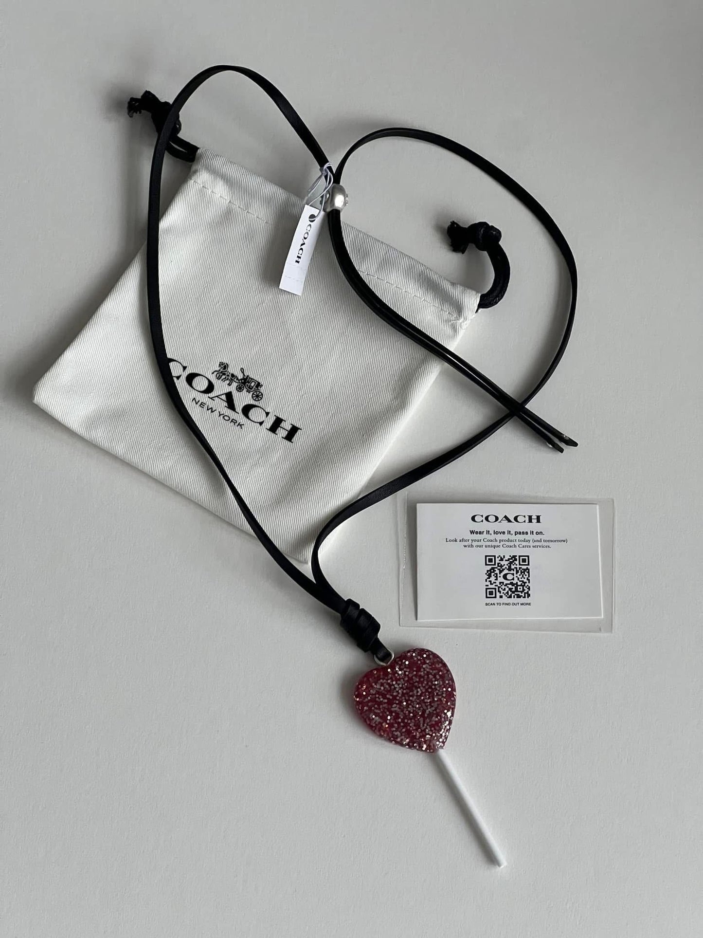 Coach The Lil Nas X Drop Heart Lollipop Necklace