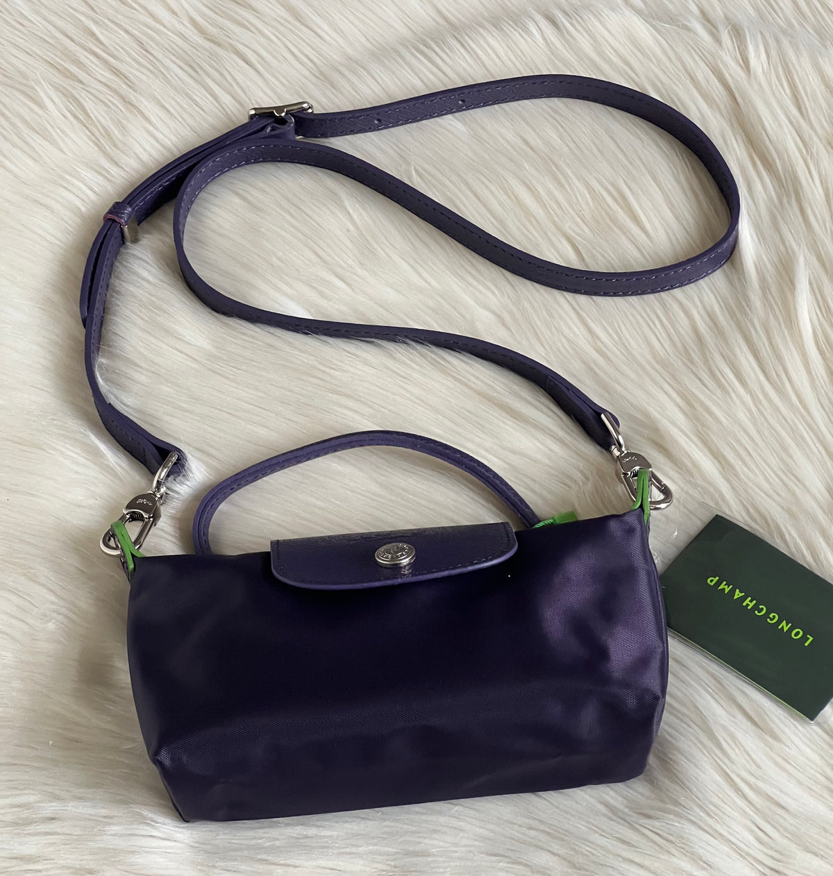 Longchamp XS Le Pliage Original Pouch with Strap