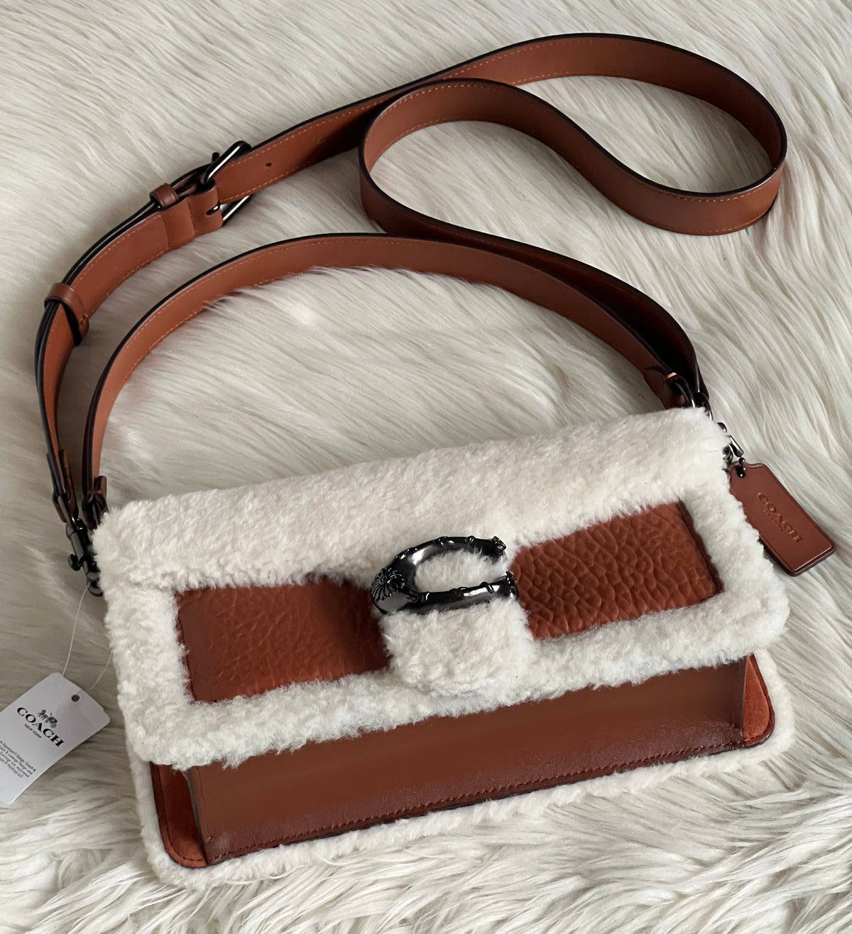 Coach Tabby Shoulder Bag 26 In Shearling