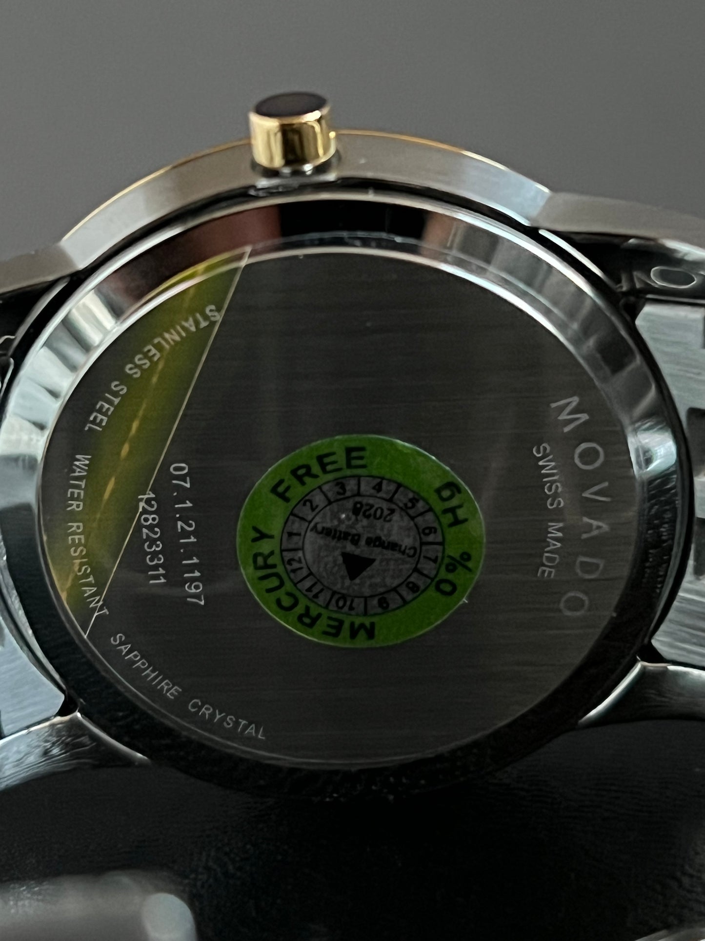 Movado Men’s Museum Black Dial Two-Tone Watch