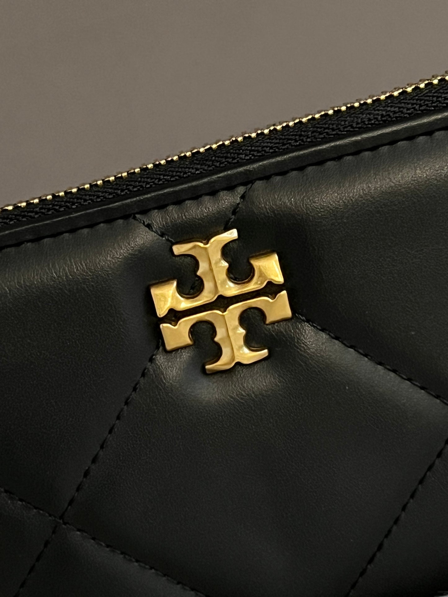 Tory Burch Kira Diamond Quilted Zip Continental Wallet