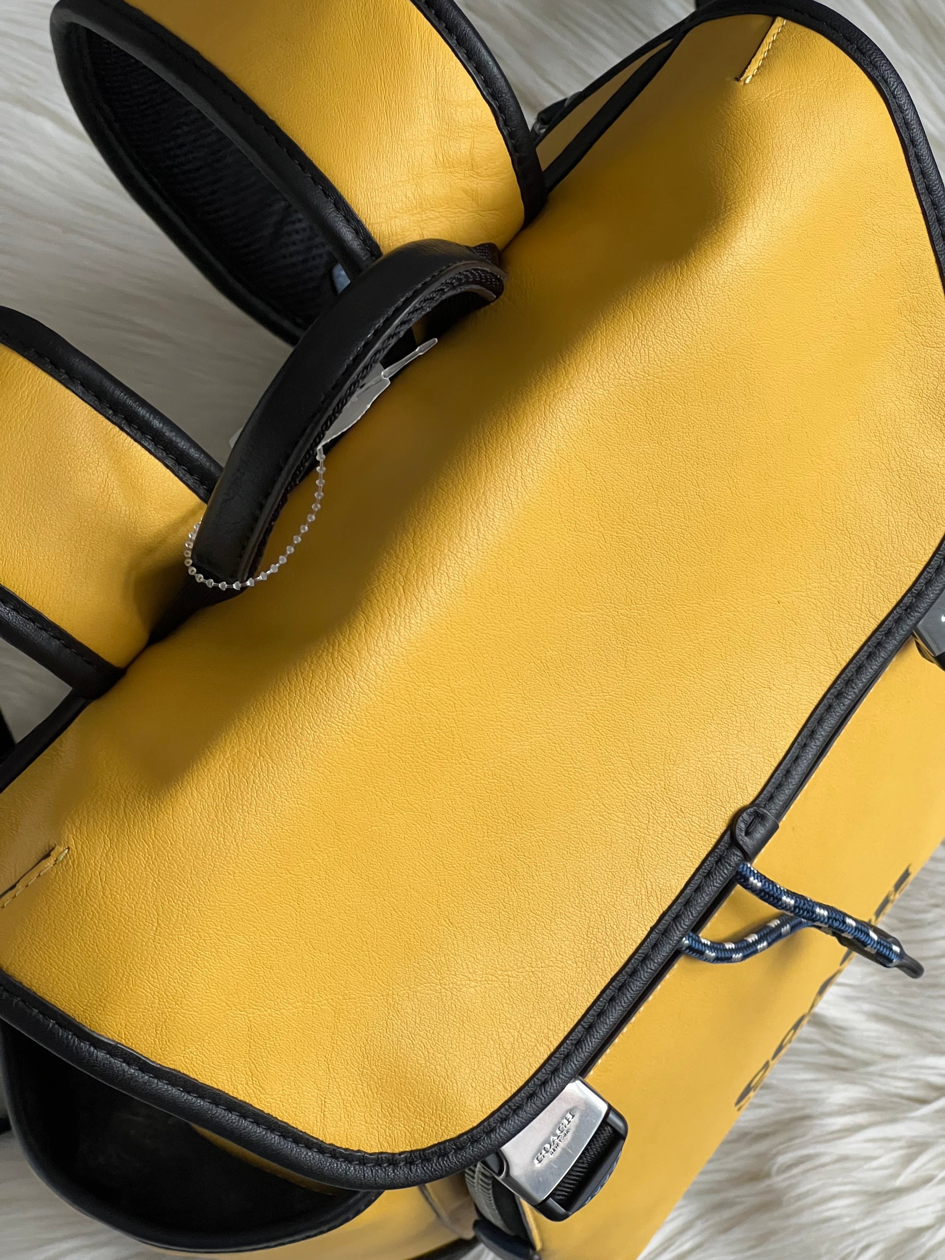 coach campus backpack yellow Coach League Flap Backpack in Colorblock – Club de Mode