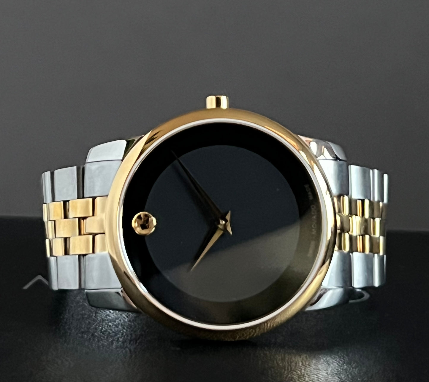 Movado Men’s Museum Black Dial Two-Tone Watch
