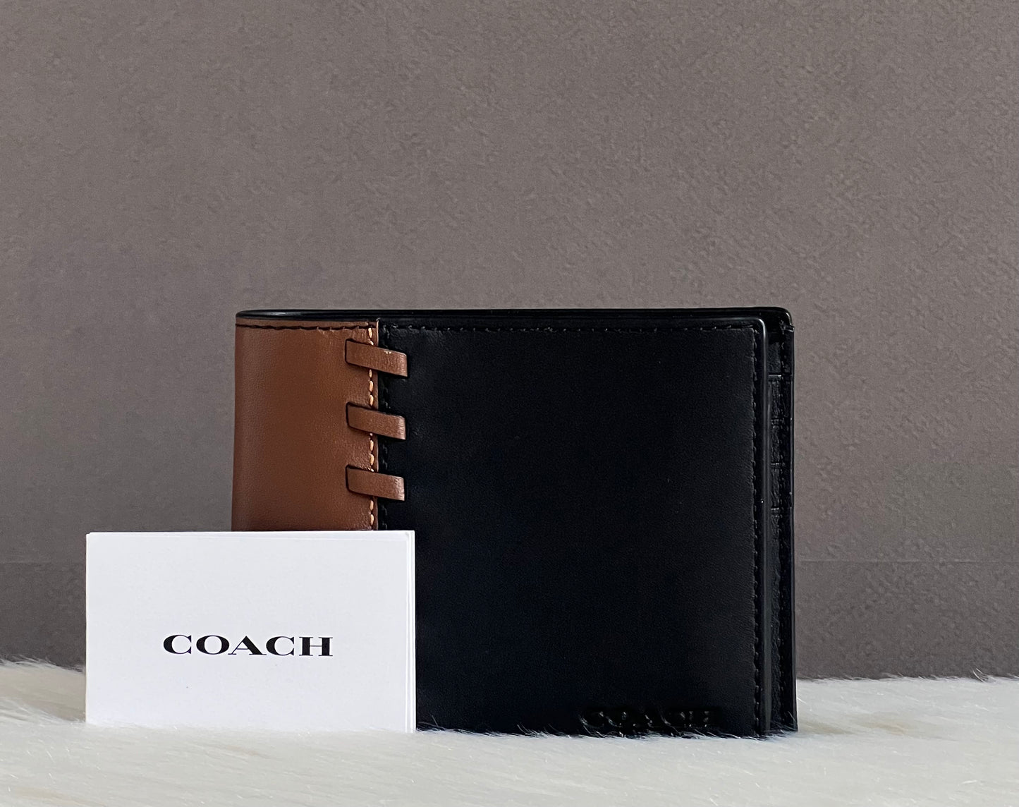 Coach Men’s 3-in-1 Wallet in Colorblock with Whipstitch