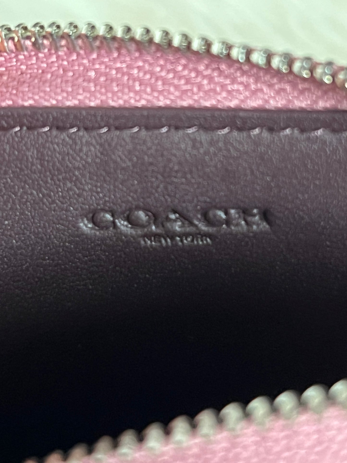 Coach Zip Card Case In Star Print