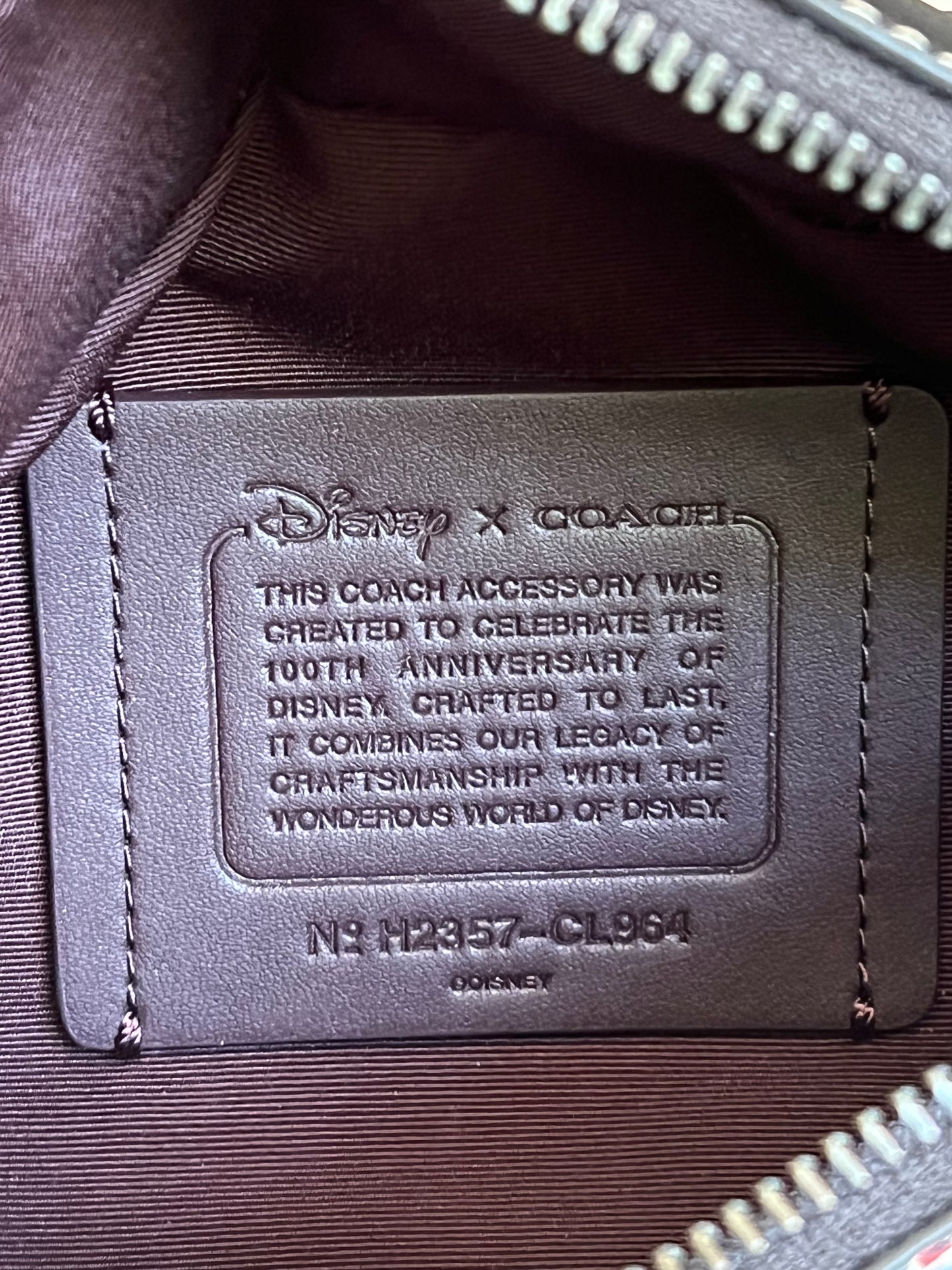Disney X Coach Warren Mini Belt Bag in Holiday Print