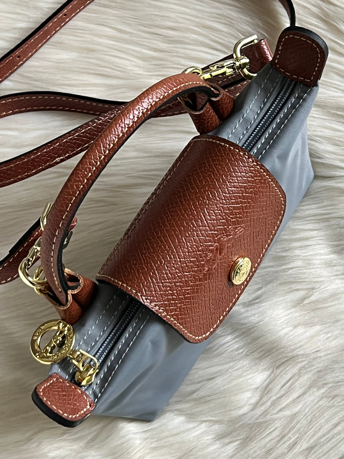 Longchamp XS Le Pliage Original Pouch with Strap