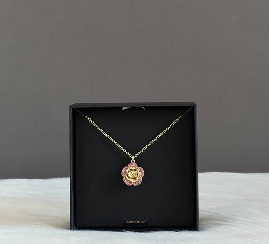 Coach Tea Rose Necklace