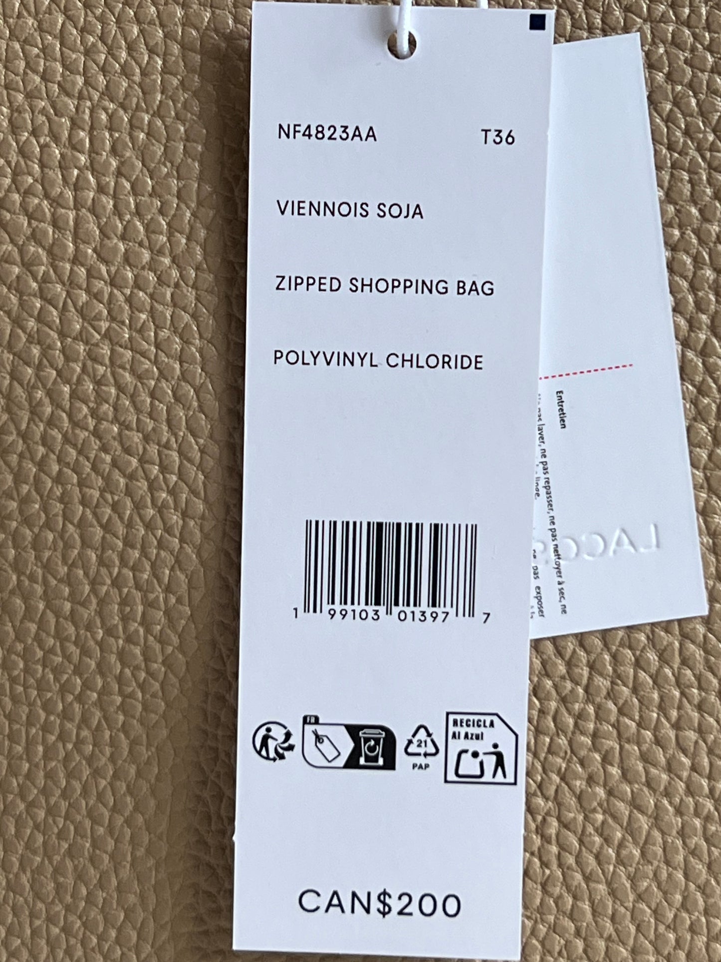 Lacoste Women’s Anna Zip Tote Bag