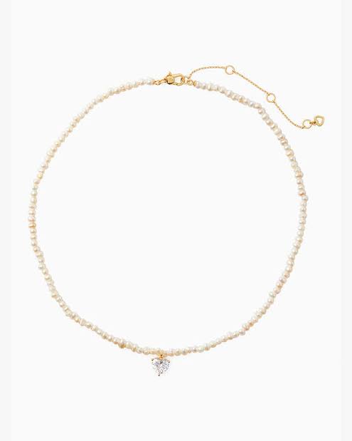 Kate Spade My Love Pearl Strand Heart Pendant