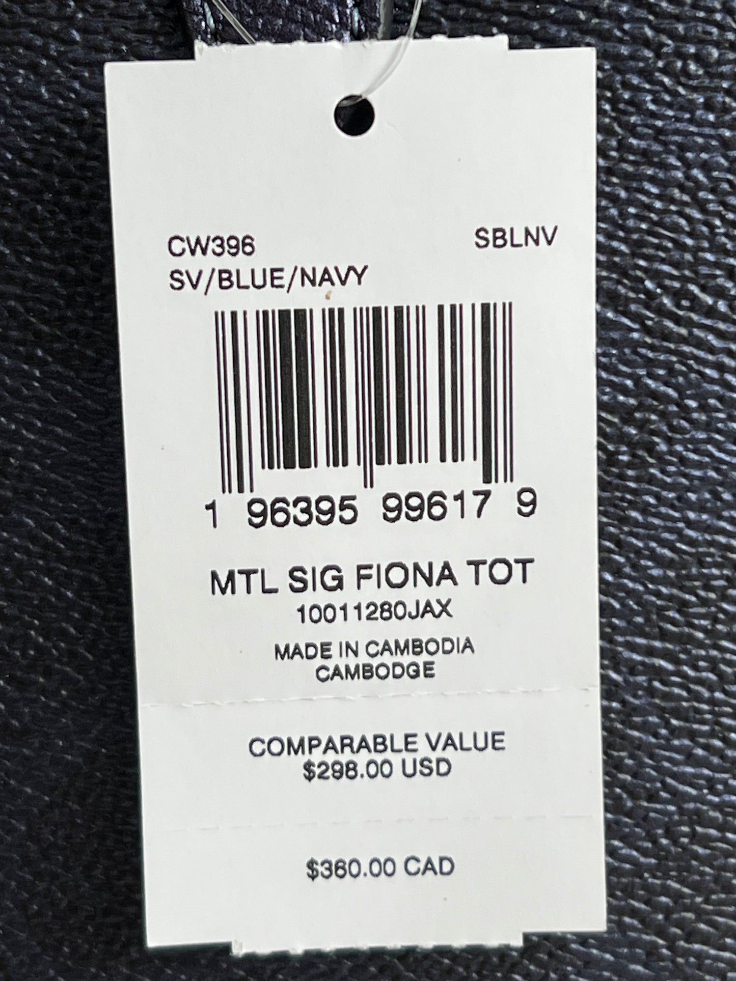 Coach Fiona Zip Tote Bag in Signature Canvas