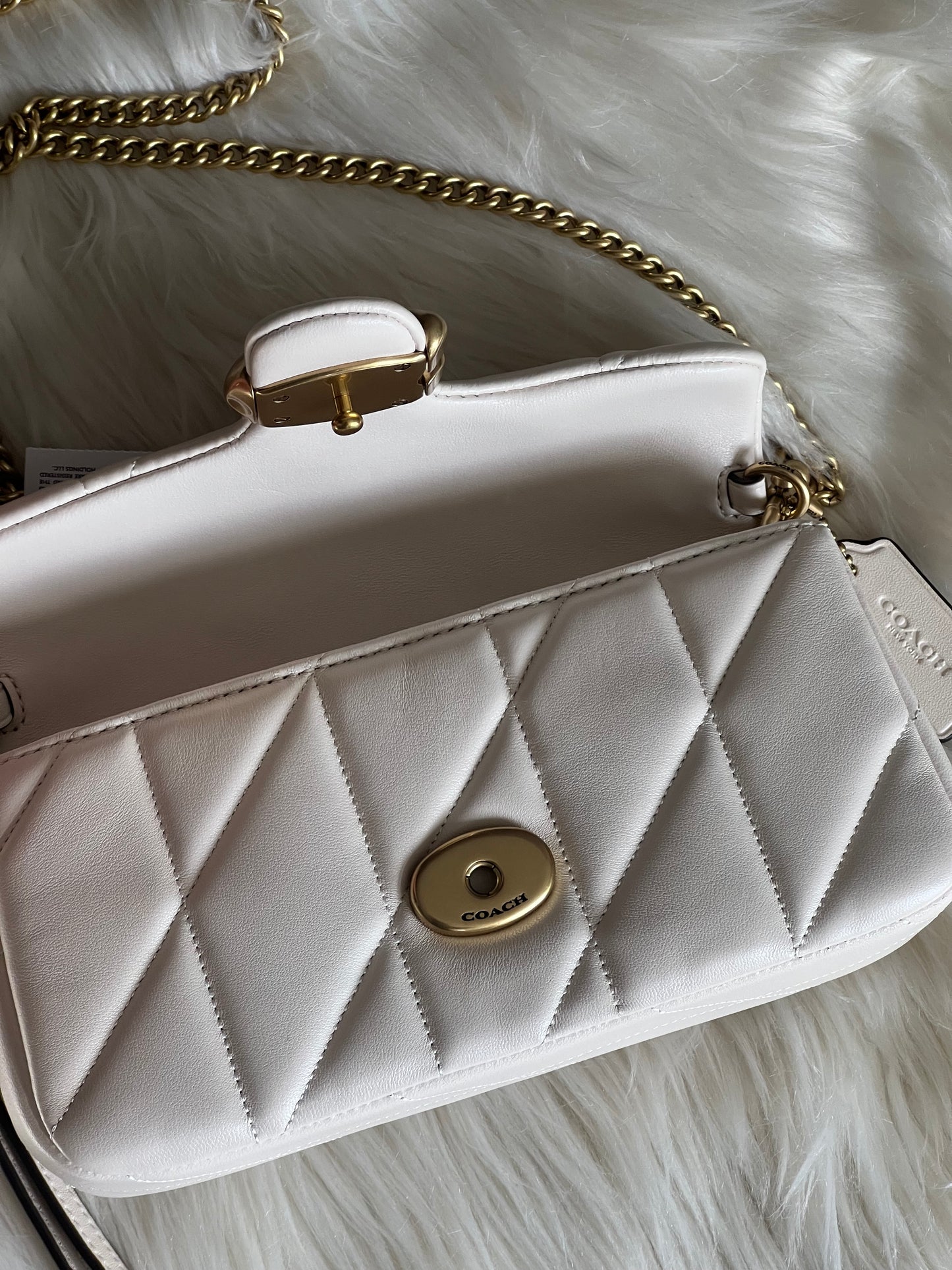 Coach Tabby Chain Crossbody Bag 19 with Quilting
