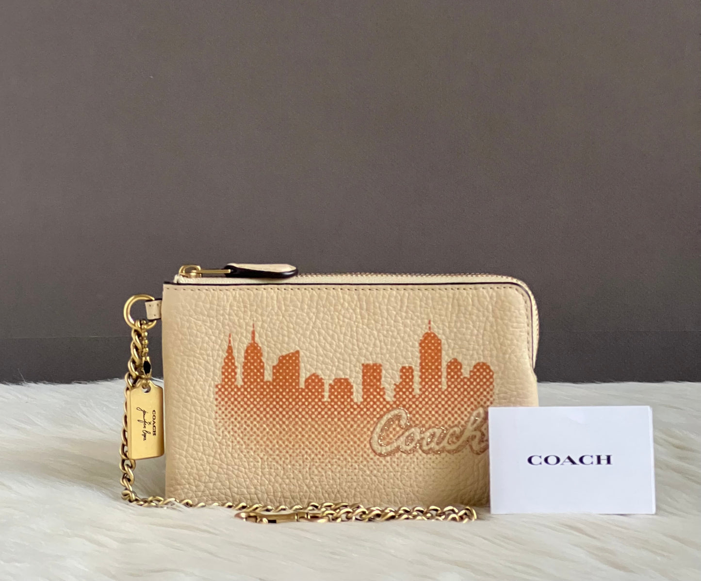 Coach X Jennifer Lopez Corner Zip Wristlet