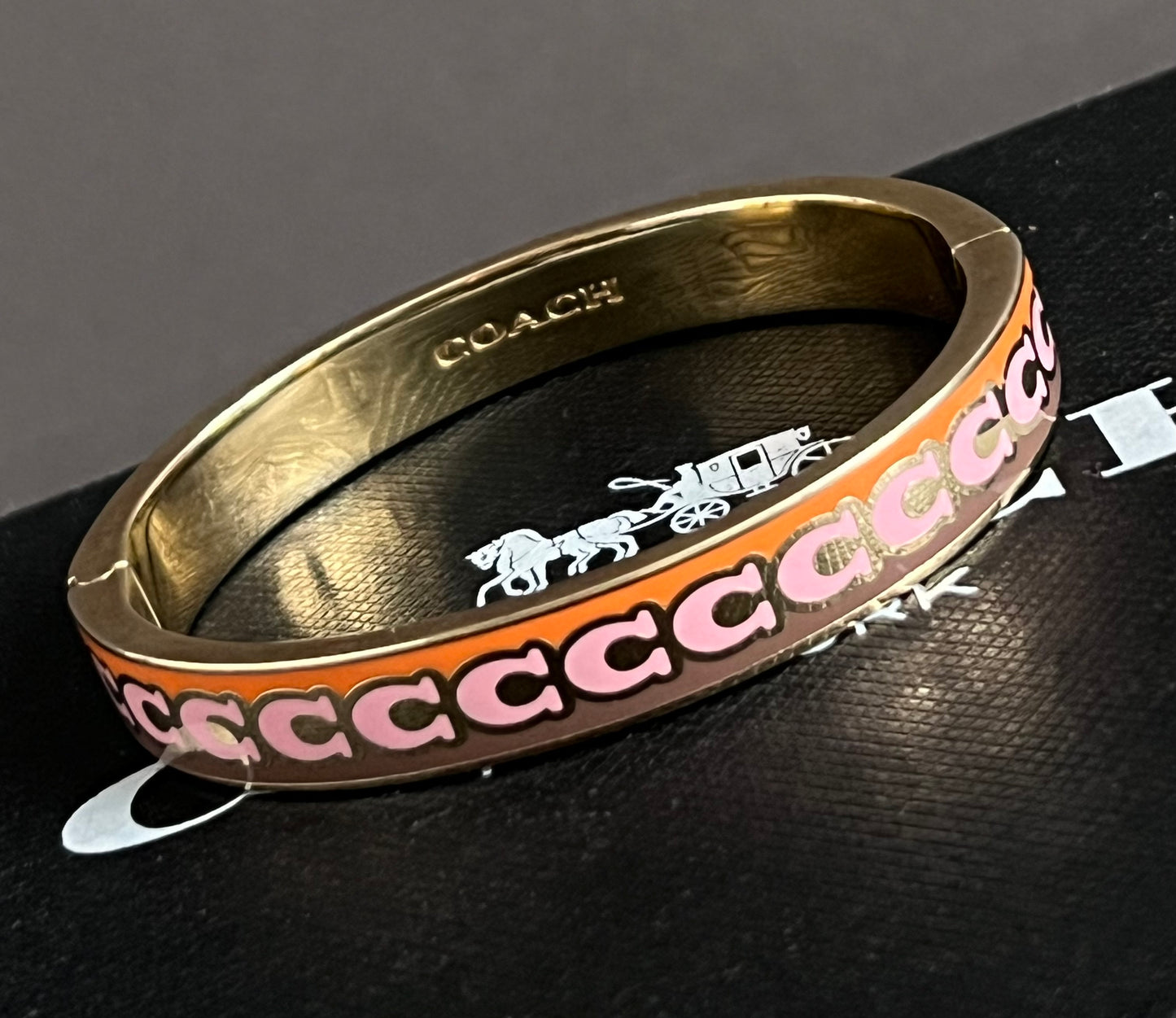 Coach 10 Mm Signature Enamel Bangle